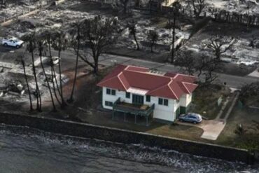 La impactante imagen de la casa que sobrevivió a los incendios de Maui (+Fotos)