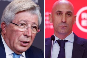 Presidente del Atlético de Madrid exige la renuncia de Luis Rubiales por polémico beso a jugadora