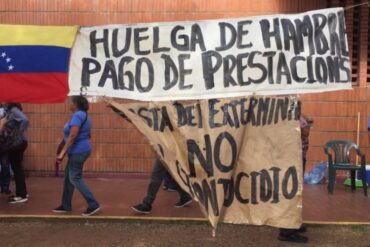 Jubilado en Bolívar levanta huelga de hambre tras lograr acuerdos con la CVG: “los forzaron a reunirse con nosotros”