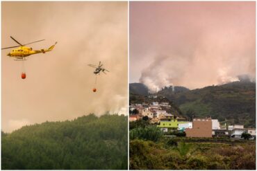 Bomberos españoles avanzan en la extinción contra el enorme incendio de Tenerife: más de 8.000 hectáreas quemadas y 12.000 personas evacuadas