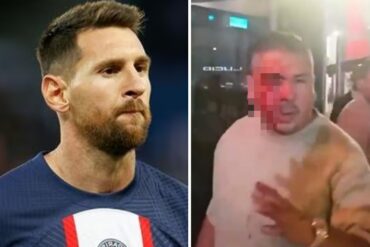 Hizo todo lo posible para tomarse una foto con Lionel Messi a la salida de un restaurante y terminó brutalmente golpeado y lleno de sangre