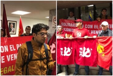 Militantes comunistas irrumpieron en la Embajada de Venezuela en México en rechazo a la ilegalización del PCV: “Es una agresión” (+Fotos y videos)