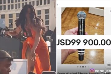 El micrófono que le lanzó Cardi B a un fanático está siendo subastado por E-bay y alcanzó un insolito precio (+Video)