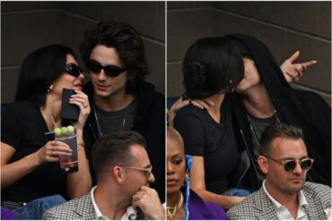 Kylie Jenner y Timotheé Chalamet juntos en la final del US Open en New York (+Video)