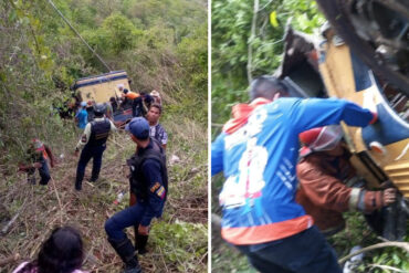 Al menos cuatro muertos y 28 heridos tras vuelco de un autobús en Puerto Cabello (+Imágenes)