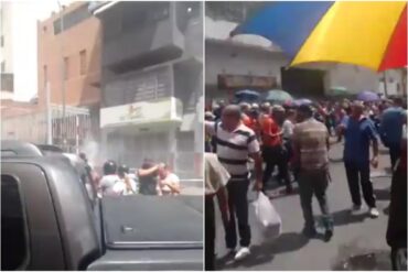 Lanzaron una bomba lacrimógena en el centro de votación de Santa Rosalía en Caracas (+Video)