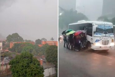 “Cayó el Cordonazo de San Francisco”: Calles anegadas en distintos puntos de Caracas tras fuertes lluvias del #04Oct (+Videos)