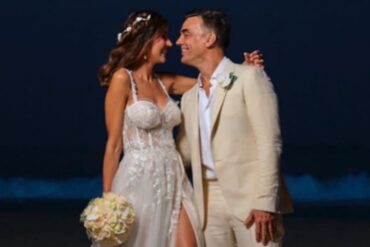 Tras varios años de relación el vocalista de Caramelos de Cianuro Asier Cazalis se casó con la modelo Antonella Massaro (+Fotos)
