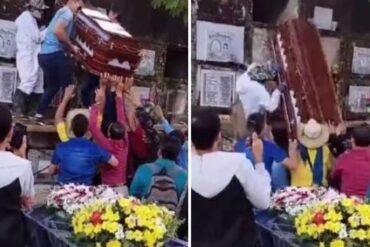 El funeral que causó impacto y terror en TikTok: Se les cayó el ataúd y el cuerpo del difunto terminó saliéndose (+Video)