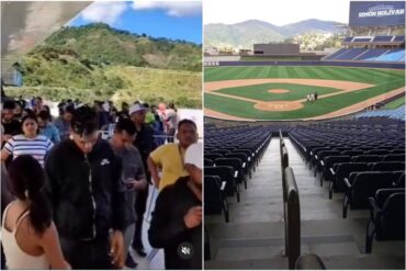 Largas colas en el Estadio Monumental de La Rinconada para adquirir entradas del primer Caracas-Magallanes de la temporada