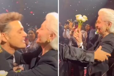 El momento en el que Luis Miguel detuvo su concierto para saludar a Carolina Herrera (+Video)