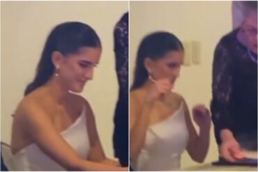 “Es una señal”: el video viral en el que comenzó a incendiarse el acta de matrimonio durante la celebración de una boda