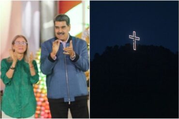 “Que viva la alegría, la fiesta y la rumba”: Maduro “dio inicio” a la Navidad con el encendido de luces en Miraflores y de la Cruz del Ávila (+Video)