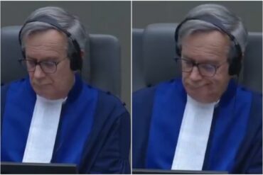 El gesto del juez de la sala preliminar de la CPI cuando representante de Maduro dice que puede ir a Venezuela «a investigar cuando quiera» (+Video)