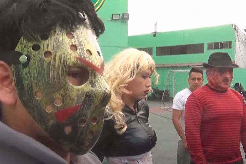 Freddy Krueger, Jason e noiva do Chucky: policiais peruanos se