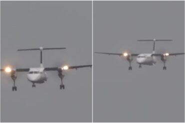 El impactante aterrizaje en medio de vientos cruzados de un avión Dash 8 que se hizo viral (+Video)