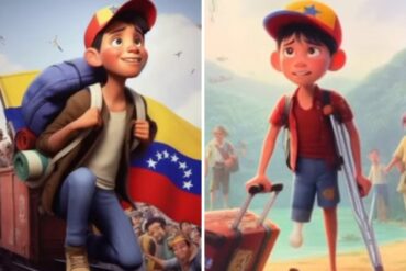 ¿Cómo se vería la migración venezolana si Disney sacara una película? Imágenes creadas por la inteligencia artificial se hicieron virales