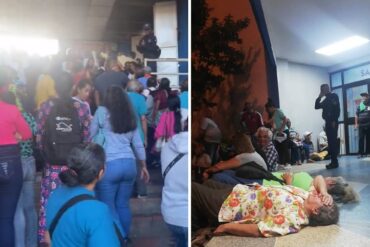 Denuncian que en las colas del Saime para la cedulación “están vendiendo los puestos” a $10 y que no dan prioridad a los adultos mayores (+Foto +Video)