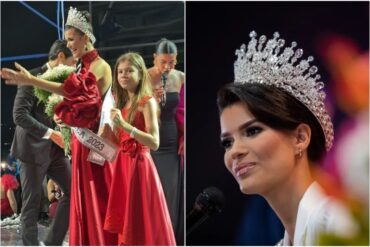 “Es como si yo hubiera ganado”: lo que dijo Guadalupe, la hija de 11 años de la nueva Miss Venezuela, al verla coronada (+Video)