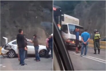 Difunden video minutos antes del fatal accidente ocurrido en la autopista Gran Mariscal de Ayacucho