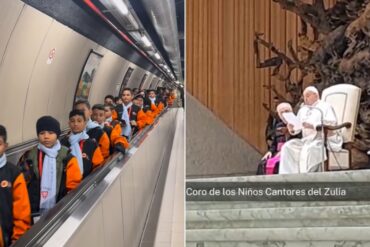 Niños cantores del Zulia recibieron el saludo y la bendición del Papa Francisco en el Vaticano (+Video)