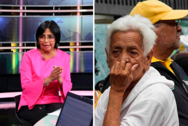 Delcy Rodríguez anunció que el “ingreso mínimo” para los jubilados quedó en 70 dólares y para los pensionados en 25 dólares (+Video)