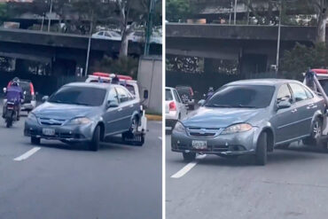 “Así remolcan los carros en Chacao”: El video que se hizo viral y generó comentarios de ciudadanos indignados