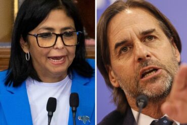 “Tiene cara de lacayo”: Delcy Rodríguez arremete contra Luis Lacalle Pou por decir que en Venezuela hay “dictadura”