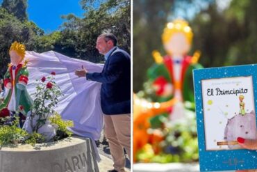 “¿Fue hecho con dinero de su bolsillo?”: cuestionan a Darwin González por “personalizar” la estatua de El Principito inaugurada en Baruta (+Reacciones)