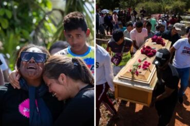 Familiares lloran a mineros que murieron en la mina “Bulla Loca” tras quedar tapiados por un derrumbe (+Fotos)