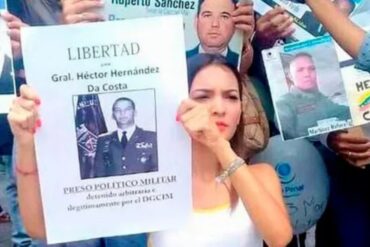 “Se les da un trato inhumano”: Hija de general Héctor Hernández Da Costa denuncia su traslado irregular desde la Dgcim hasta el Rodeo I