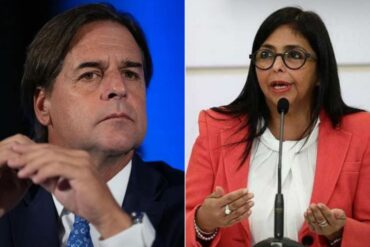 Lacalle Pou no se le calló a Delcy Rodríguez: «Cuando se carece de argumentos, se recurre al agravio»