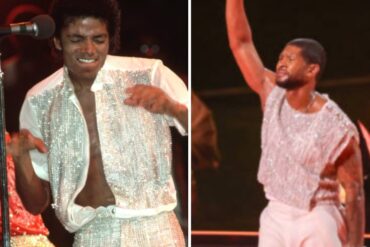 El show de de entretiempo de Usher en el Super Bowl  2024 causó furor: referencias a Michael Jackson, patines y “camisa afuera” (+Imágenes)