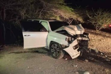 Falleció exalcalde chavista de Punto Fijo en un accidente de tránsito: chocó su camioneta contra un poste