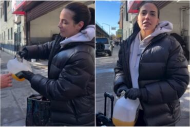 Migrante venezolana vende empanadas en Nueva York y pidió a sus connacionales “que se porten bien y trabajen” (+Video)