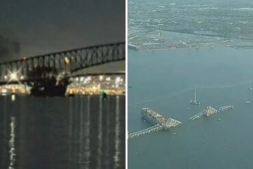 Colapsa puente de Baltimore tras ser impactado por un buque carguero: Reportan 7 desaparecidos (+Fotos +Video)