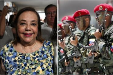 Tres uniformados aseguran que el 90% de la Fuerza Armada apoya a la sustituta de María Corina Machado