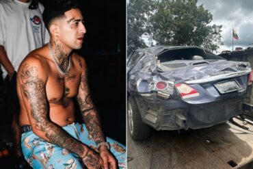 «Dimos varias vueltas en el aire»: Neutro Shorty sufrió aparatoso accidente por un camión que lo golpeó y lo sacó de la vía (+Fotos +Video)