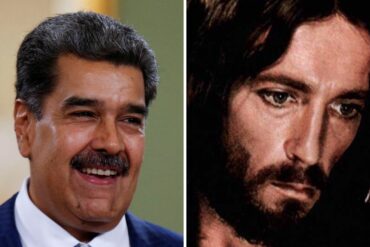 “Siempre con Cristo redentor”: Maduro presume de un cuadro en el que aparece conduciendo un barco junto a Jesús