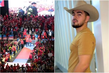 “Nuestro presidente avanza”: Carlos “el Potrillo” Romero cantó a Maduro durante acto en el Poliedro de Caracas y pidió que le den un voto de “confianza” (+Video)