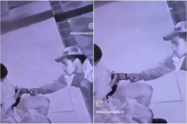 Vigilante se quedó dormido y un delincuente aprovechó para robarle el celular (+Video)