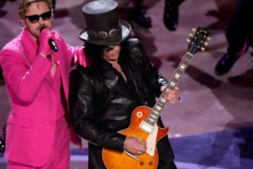 Ryan Gosling no ganó el Óscar pero fue de los más ovacionados por su presentación de «I’m just Ken» junto a Slash (+Video)