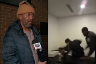 Habló el migrante venezolano brutalmente agredido por policías en un refugio en Nueva York y rechaza acusación del alcalde (+Video)