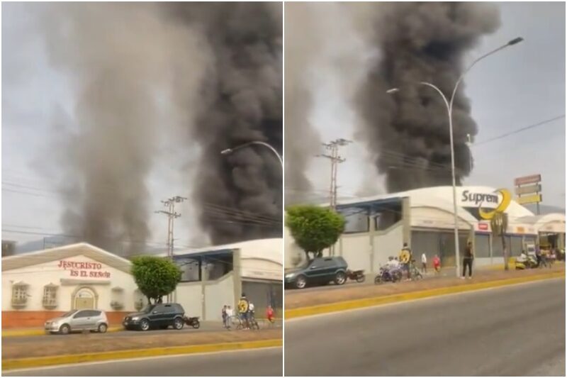 Se registró un incendio en un autolavado en el sector El Limón de Maracay este #19Abr (+Video)