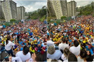 Multitud recibió a María Corina Machado en San Antonio de los Altos: “Lo que hicimos el 22 de octubre cambió la historia de este país” (+Video)