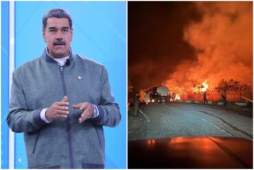 Maduro aseguró que los incendios registrados en Venezuela son una supuesta «estrategia del fascismo» para generar zozobra ante elecciones