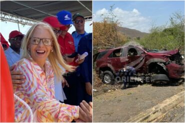 Esposa del gobernador chavista de Sucre sufrió aparatoso accidente de tránsito en camioneta Toyota Fortuner (+Videos)