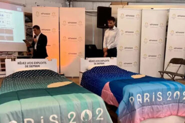 Camas “anti-sexo” ya llegaron a la villa olímpica en París: se estrenaron en 2020 para que los atletas descansen mejor