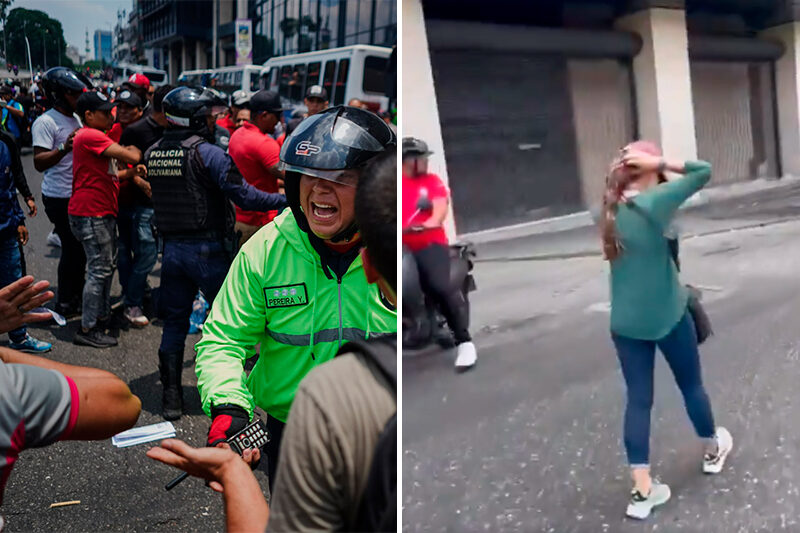 Furia bolivariana: motorizados chavistas intimidaron y robaron cámara de una corresponsal de Reuters en Venezuela durante marcha (+Video)