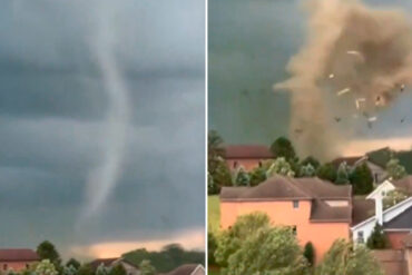 Graban el momento en el que un tornado en EEUU destruyó una iglesia con feligreses dentro (+Video)